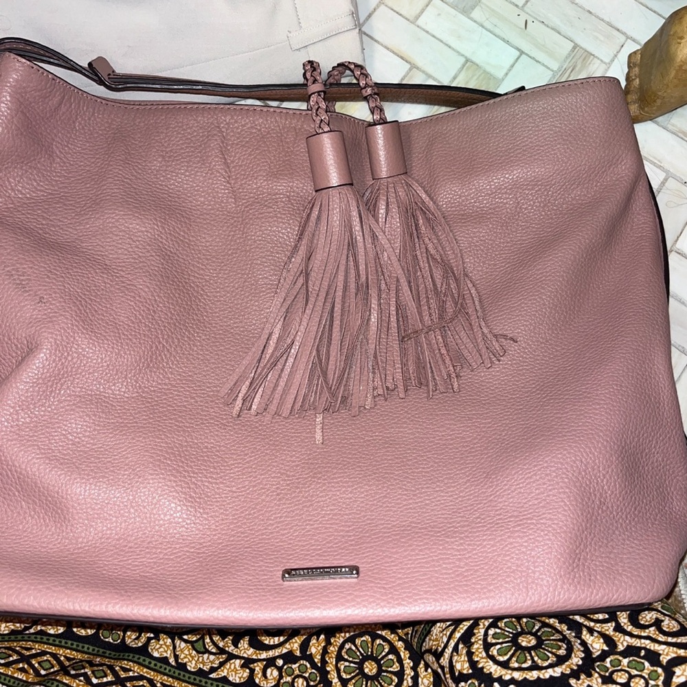 Rebecca Minkoff Isobel Leather Hobo Bag in Mauve EUC